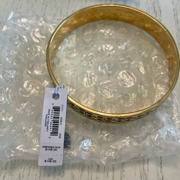 NWT Coach Signature Enamel Bracelet - Black/gold - Picture 3 of 4